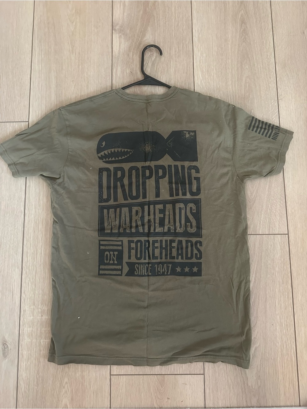 Men's Nine Line Olive Green Graphic T-Shirt - Military Style